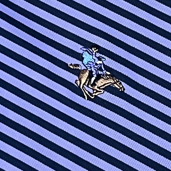 Peter Millar Purple Striped Mens Golf Polo Tennis Preppy Country Club Shirt - Picture 3 of 5